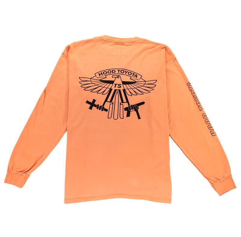 Travis Scott Birds Archive Long Sleeve Tee Orange Hoodie, Sweatshirt | InkThreadWorks.com