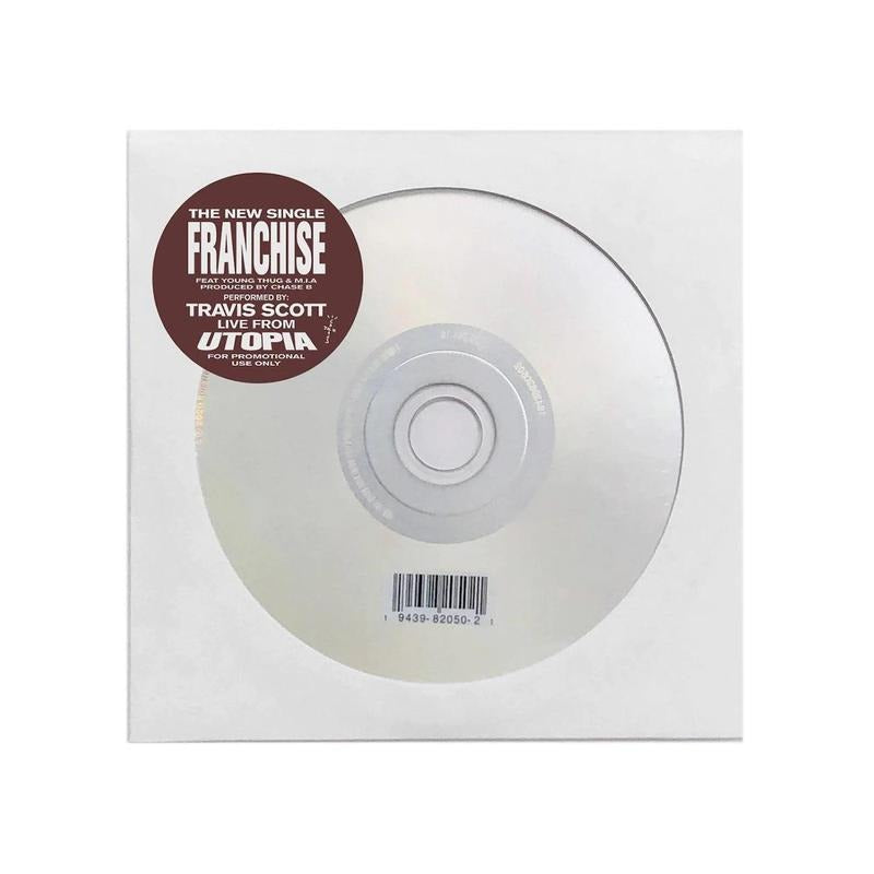 Travis Scott Franchise Promo Single CD 2020 (CJ-PROM-CD) One Size T-Shirts, Hoodie, Sweatshirt | InkThreadWorks.com