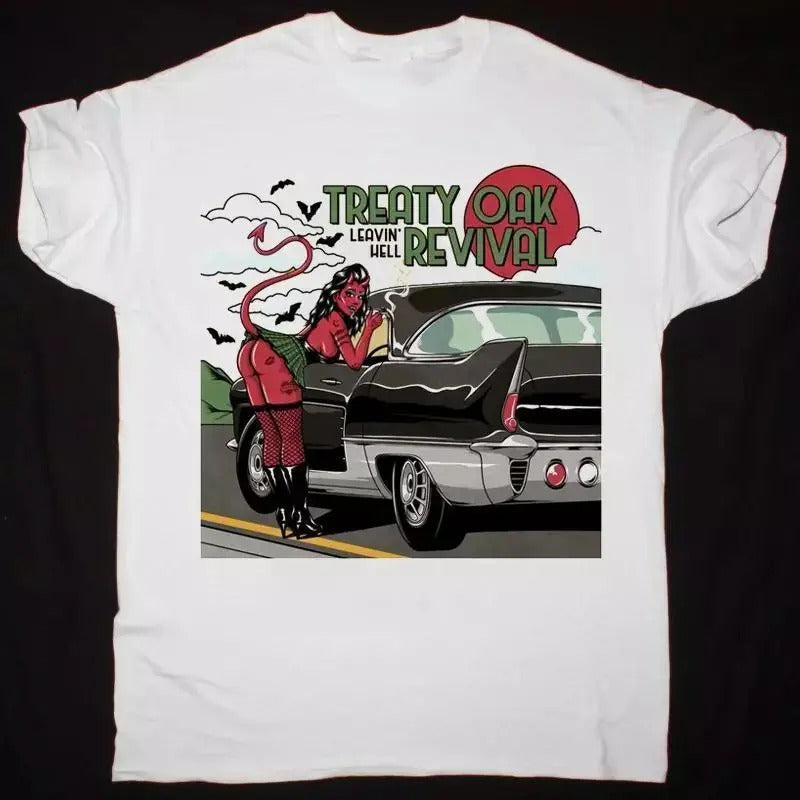 Treaty Oak Revival Trending Unisex Cotton T-shirt Hoodie, Sweatshirt | InkThreadWorks.com