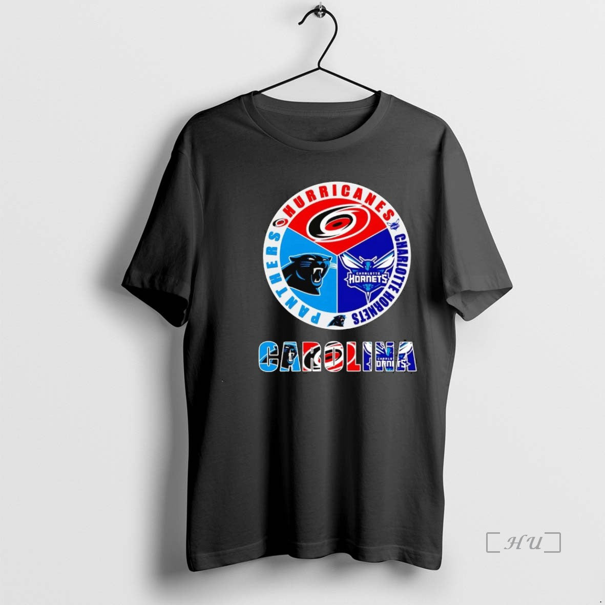 Trending Carolina Sports Teams Logo Hurricanes Charlotte Hornets Panthers T-Shirts, Hoodie, Sweatshirt | InkThreadWorks.com