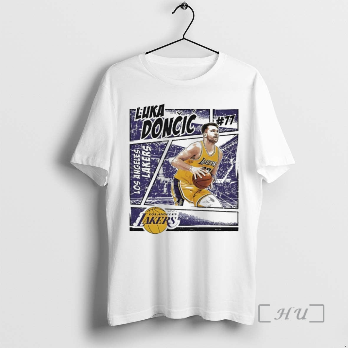 Trending Luka Doncic 77 Los Angeles Lakers Graphic Comic T-Shirts, Hoodie, Sweatshirt | InkThreadWorks.com