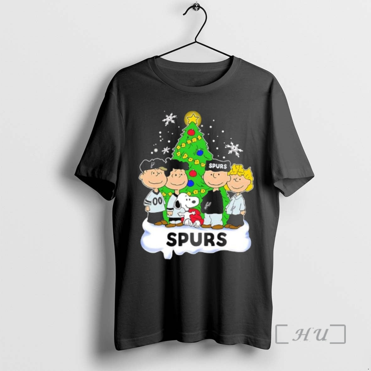 Trending Peanuts Comic Christmas Tree In San Antonio Spurs Graphic T-Shirts, Hoodie, Sweatshirt | InkThreadWorks.com