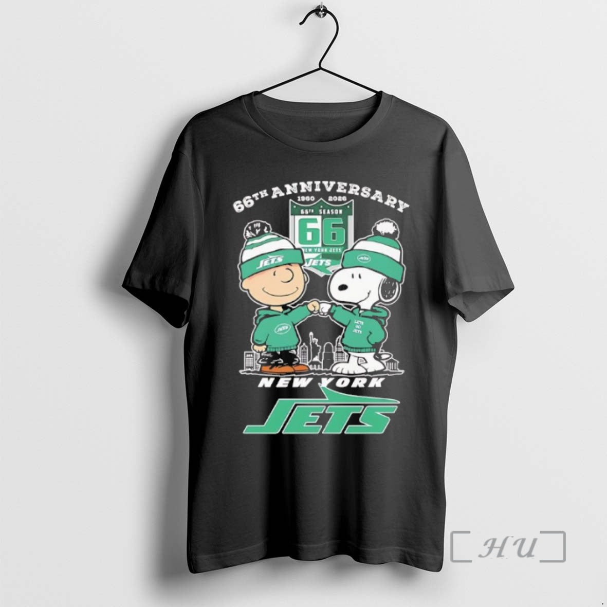 Trending Peanuts X New York Jets 1960 2025 66th Anniversary T-Shirts, Hoodie, Sweatshirt | InkThreadWorks.com