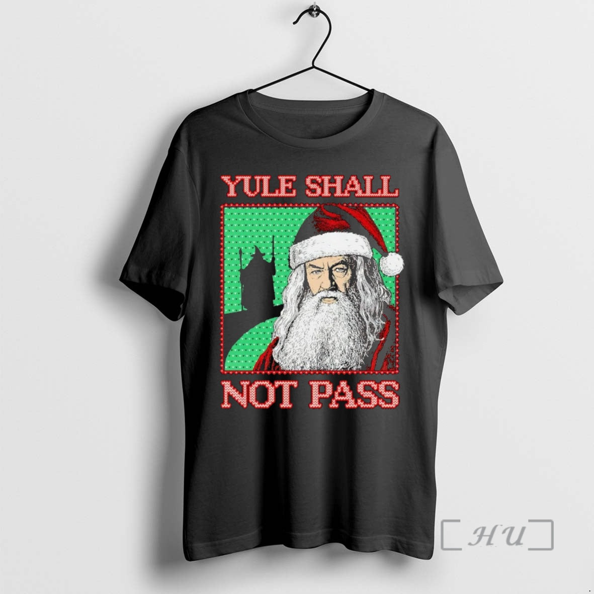 Trending Santa Yule Shall Not Pass Christmas T-Shirts, Hoodie, Sweatshirt | InkThreadWorks.com