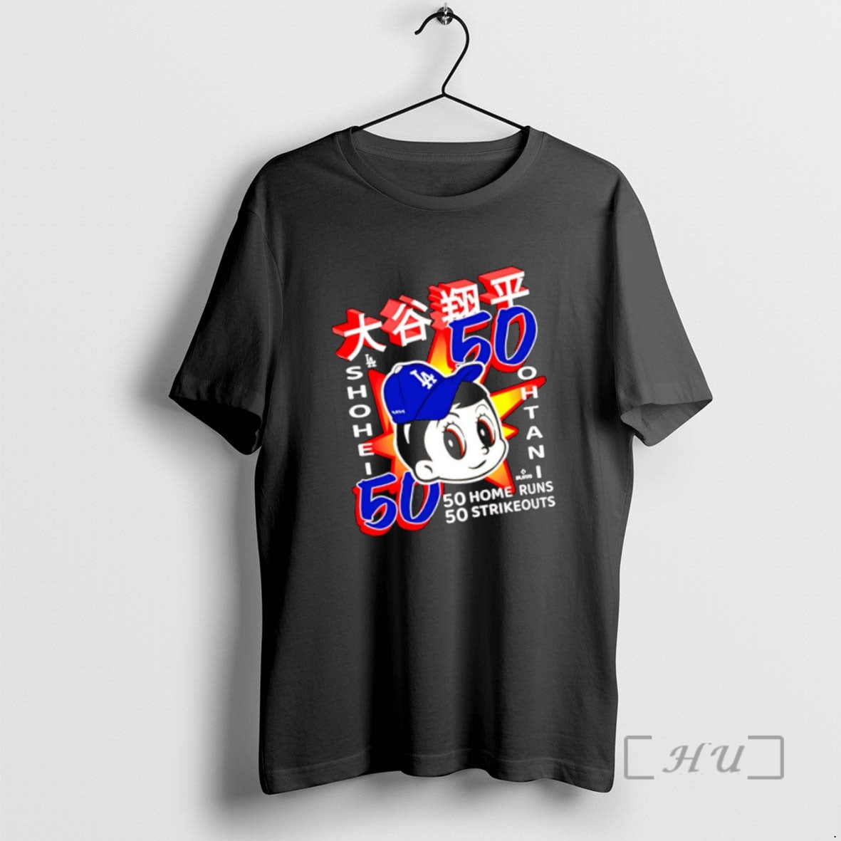 Trending Shohei Ohtani 50 Home Runs 50 Strikeouts Anime T-Shirts, Hoodie, Sweatshirt | InkThreadWorks.com