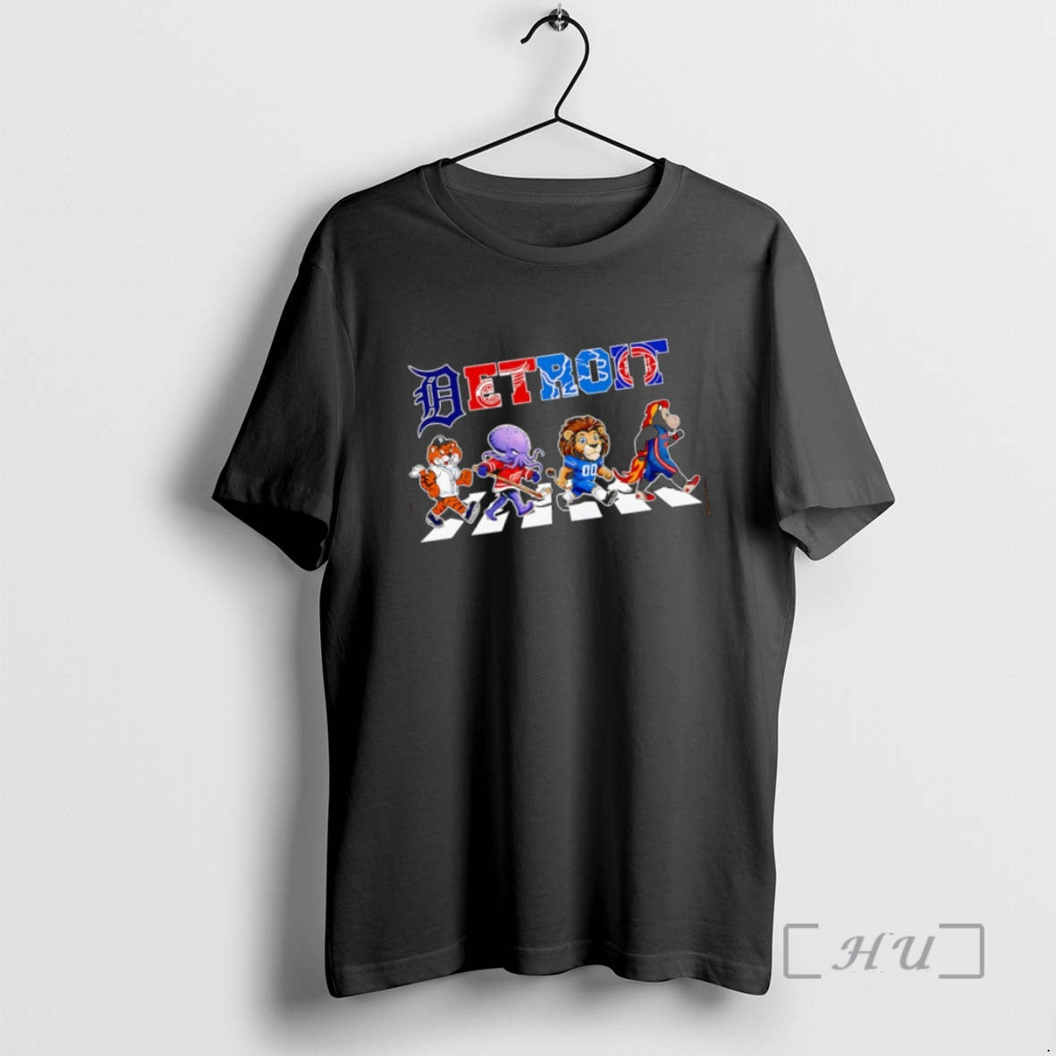 Trending Sports In Detroit Mascot Abbey Road T-Shirts, Hoodie, Sweatshirt | InkThreadWorks.com
