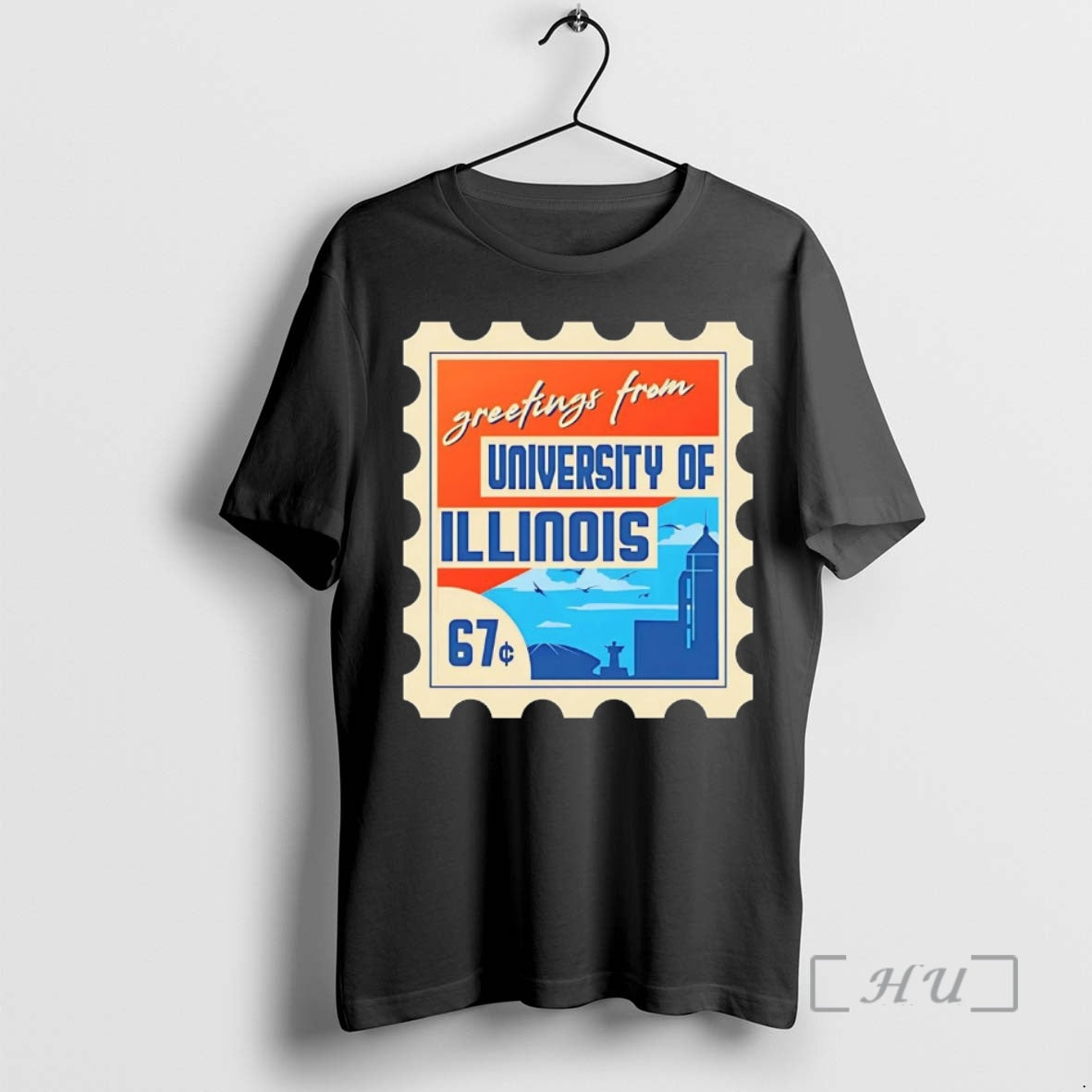 Trending Stamp Greetings From University Of Illinois T-Shirts, Hoodie, Sweatshirt | InkThreadWorks.com