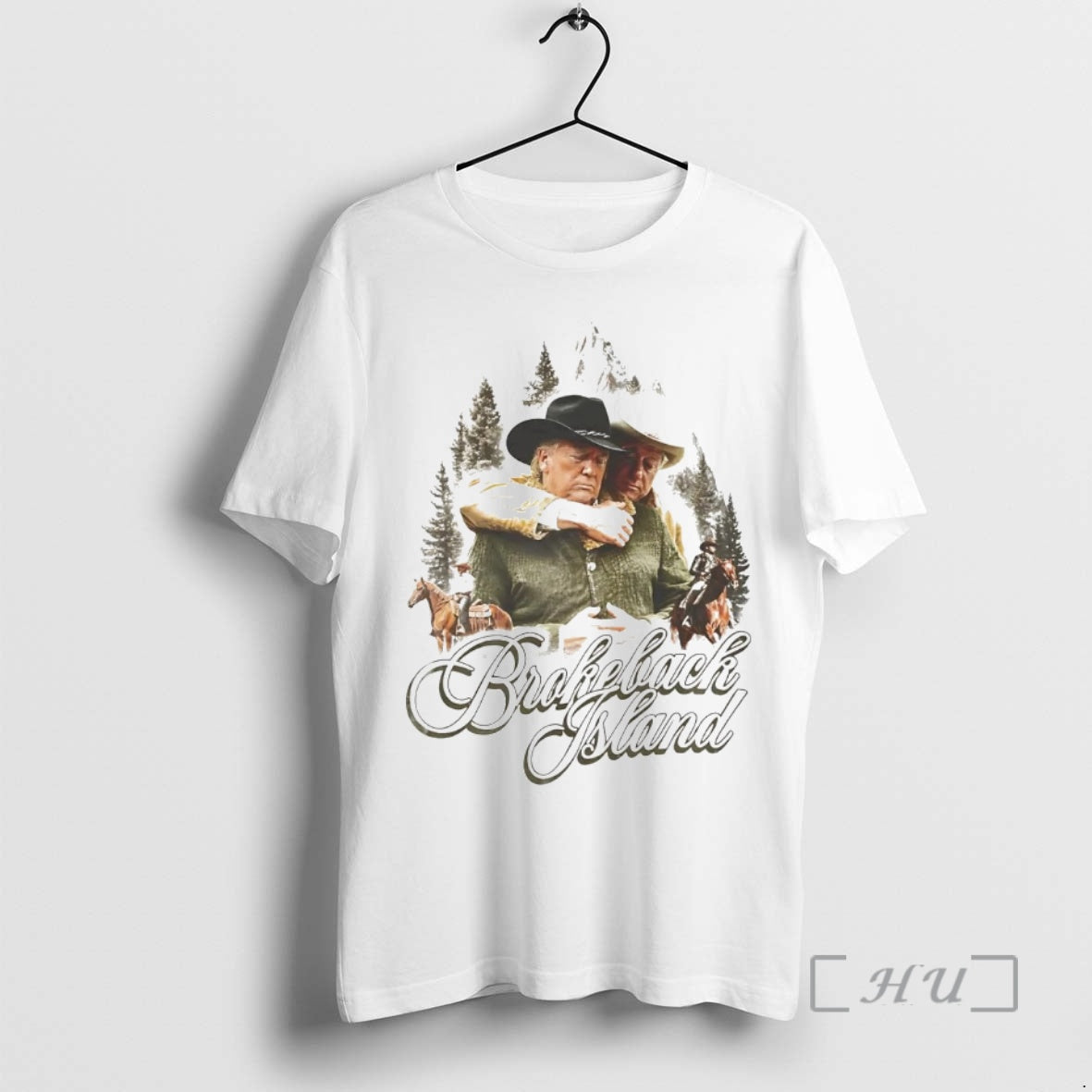 Trending Trump And Bill Clinton Brokeback Island T-Shirts, Hoodie, Sweatshirt | InkThreadWorks.com