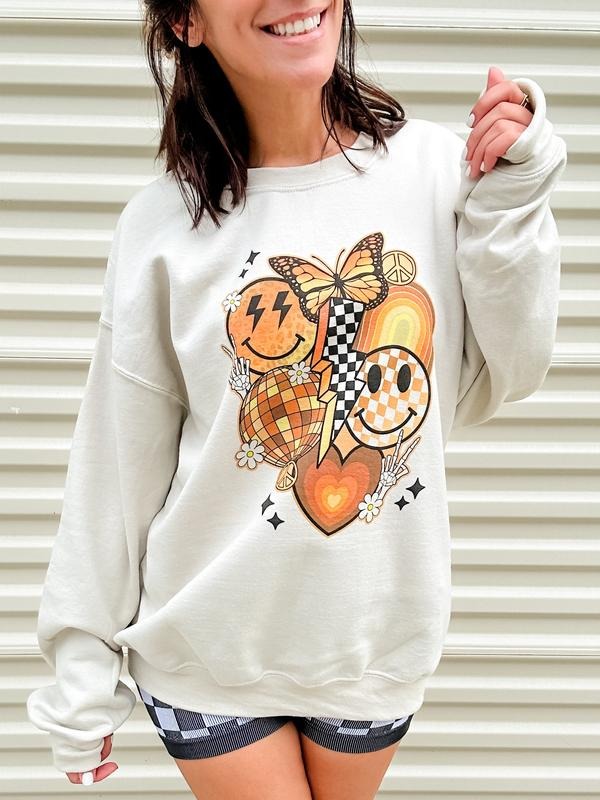 Trendy Fall Vibes Graphic Top