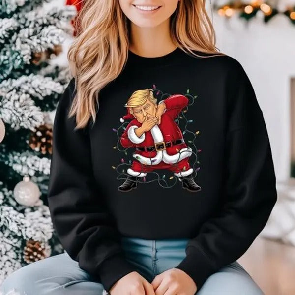 Trum Christmas Lights Sweatshirt, Trum Won Shirt, Chirtmas Shirts, Trum Shirt, Gift For Men, Gift For Women Hoodie