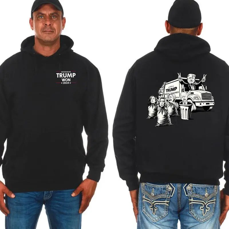 Trum Won Hoodie, Trum Supporters Shirts, Graphic Christmas Shirt, Gift For Men, Gift For Women
