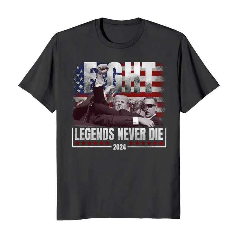 Trump Fight Legends Never Die 2024 Election T-Shirt Hoodie, Sweatshirt | InkThreadWorks.com