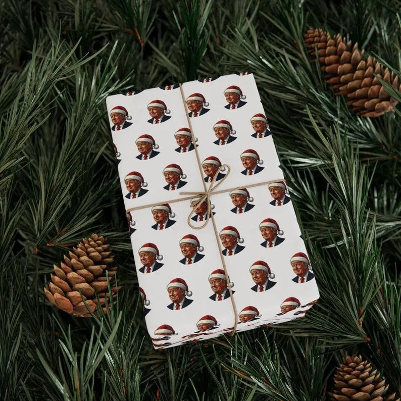 Trump Santa Claus - Wrapping Papers T-Shirts, Hoodie, Sweatshirt | InkThreadWorks.com