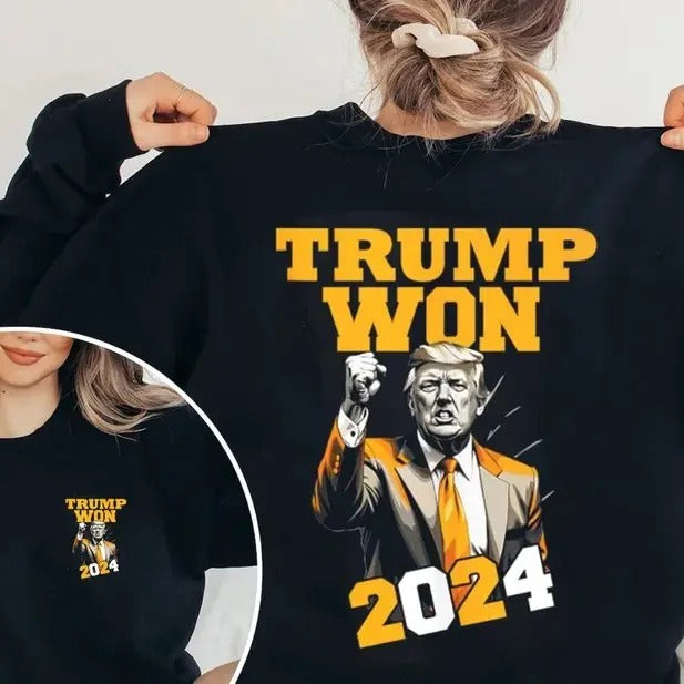 Trump Won Shirt, Make America Great Again T-Shirt for Men - Womenswear, Top Sweatshirt Hoodie | InkThreadWorks.com