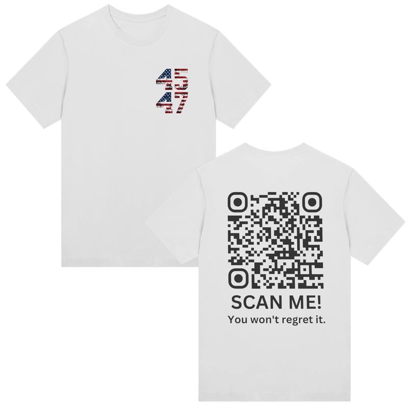 Trump YMCA QR Code Dance Shirt, Trump 2024 Shirt, Trump Vance 45 47 Shirt for Men Women Two Sides MAGA Hoodie, Sweatshirt