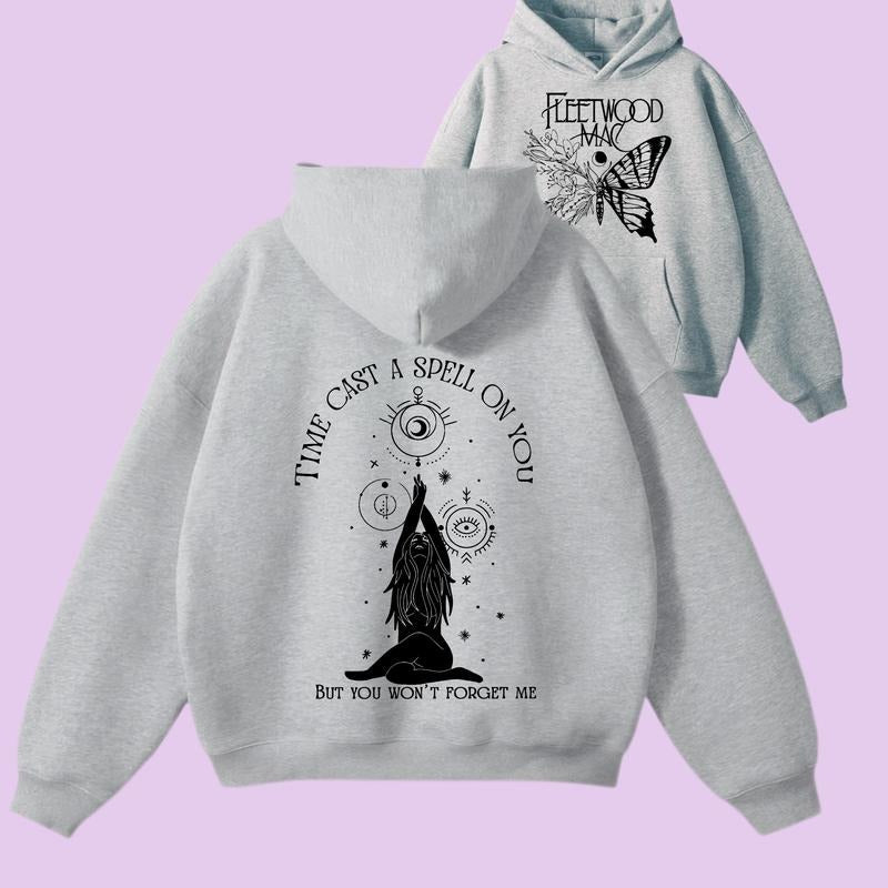 Tracklist Stevie Nicks Hoodie/Sweatshirt/Tshirt 2 SIDES, Fleetwood Mac Butterfly Graphic Shirt, Unisex Sweater Pullover Tee