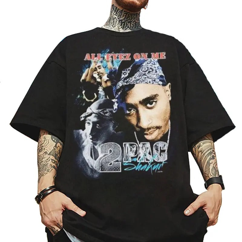 Tupac Shakur Shirt, 2Pac Shirt, 2pac Shakur , Vintage 90s Bootleg Tupac Shirt, 90s Merch, Rapper Shirt, Hip Hop 90s...