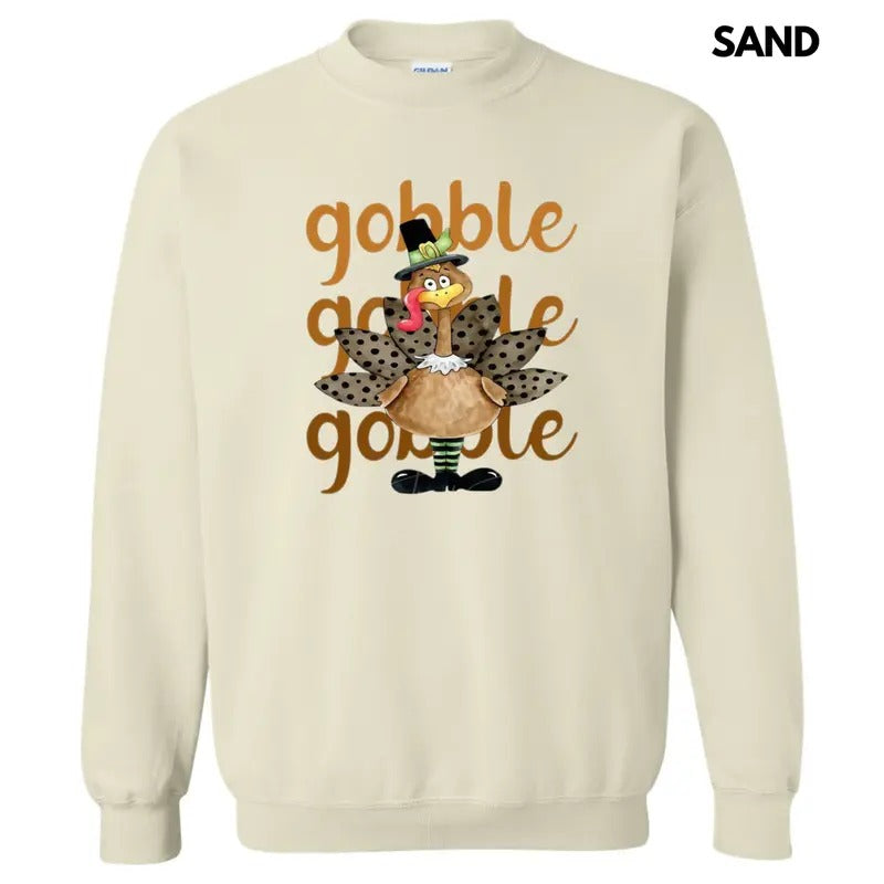 Turkey Gobble Gobble Sweatshirt T-Shirts, Hoodie | InkThreadWorks.com