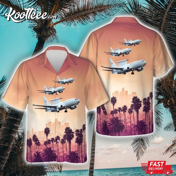 Turkish Air Force Boeing 737 Peace Eagle Hawaiian Shirt