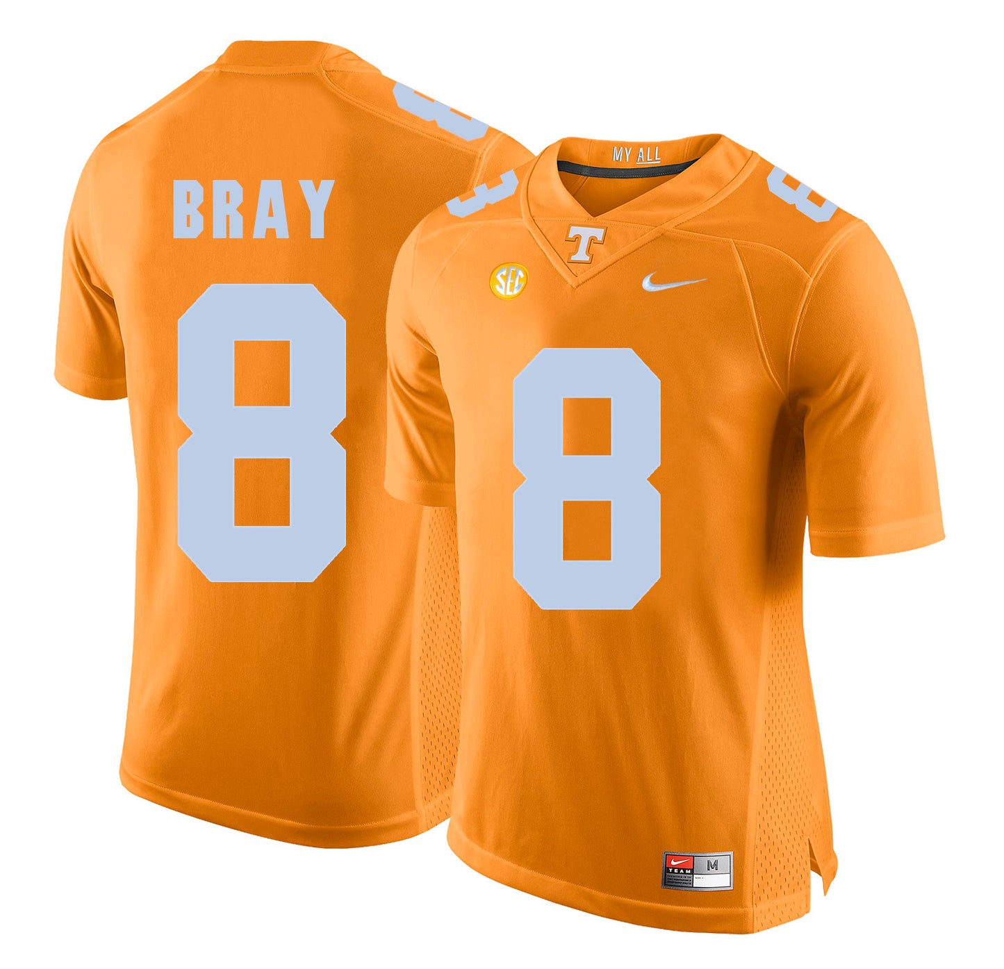 Tyler Bray 8 Orange