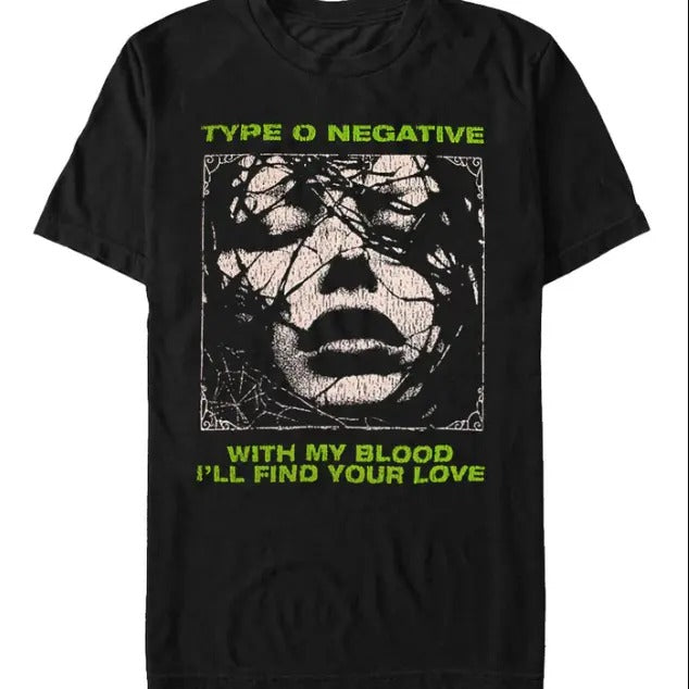 Type O Negative With My Blood black T shirt Unisex tee Graphic tee Cotton Fabric