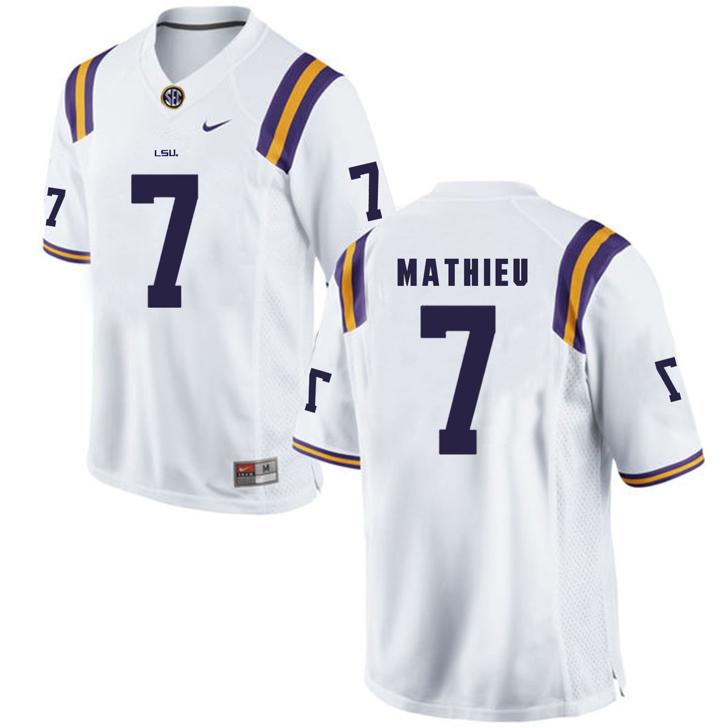 Tyrann Mathieu 7 White Style 2