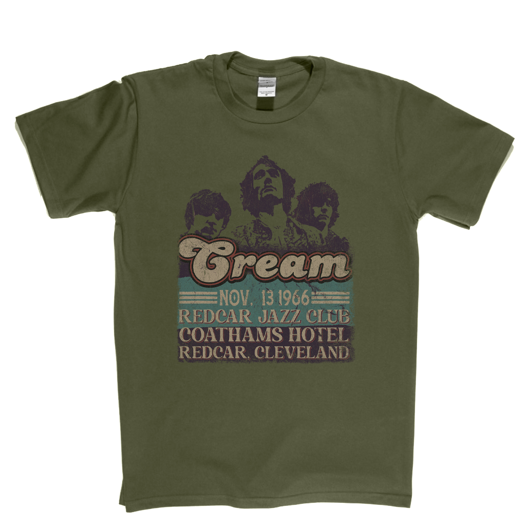 Cream 1966 Redcar Poster T-Shirt