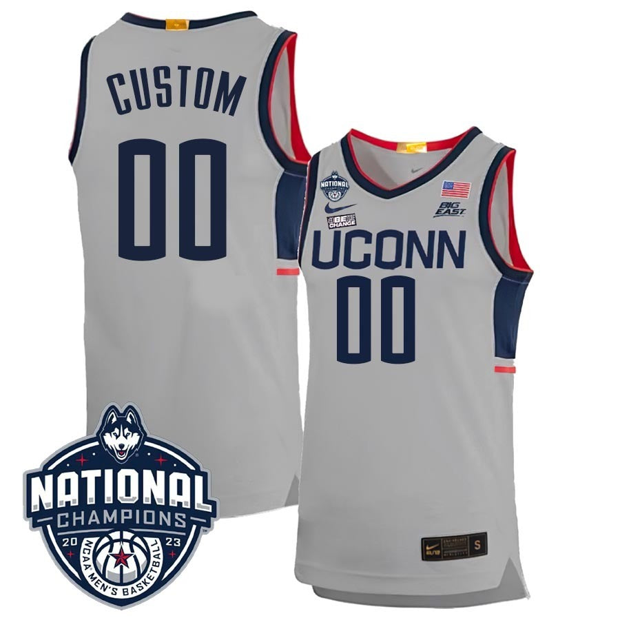 UConn Huskies 2023 National Champions College Gray