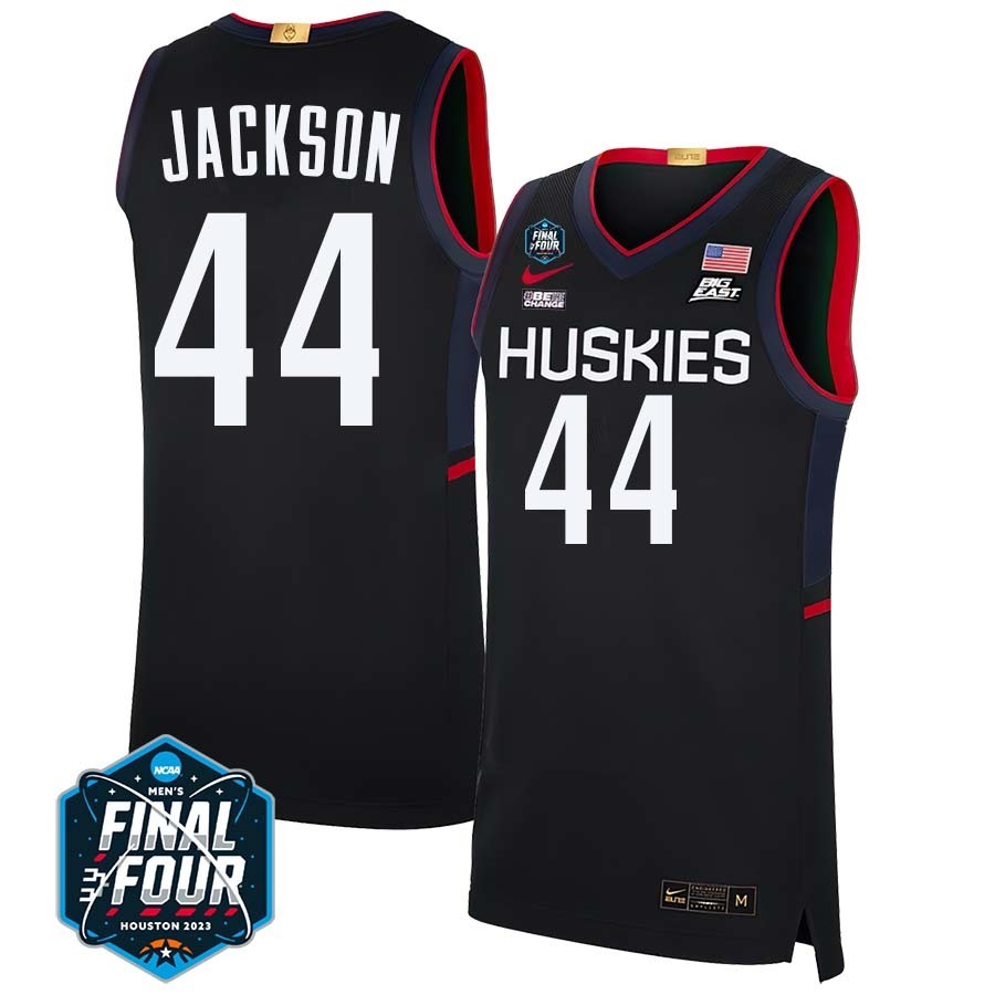 UConn Huskies #44 Andre Jackson 2023 Final Four College Basketball Limited Jersey – Black
