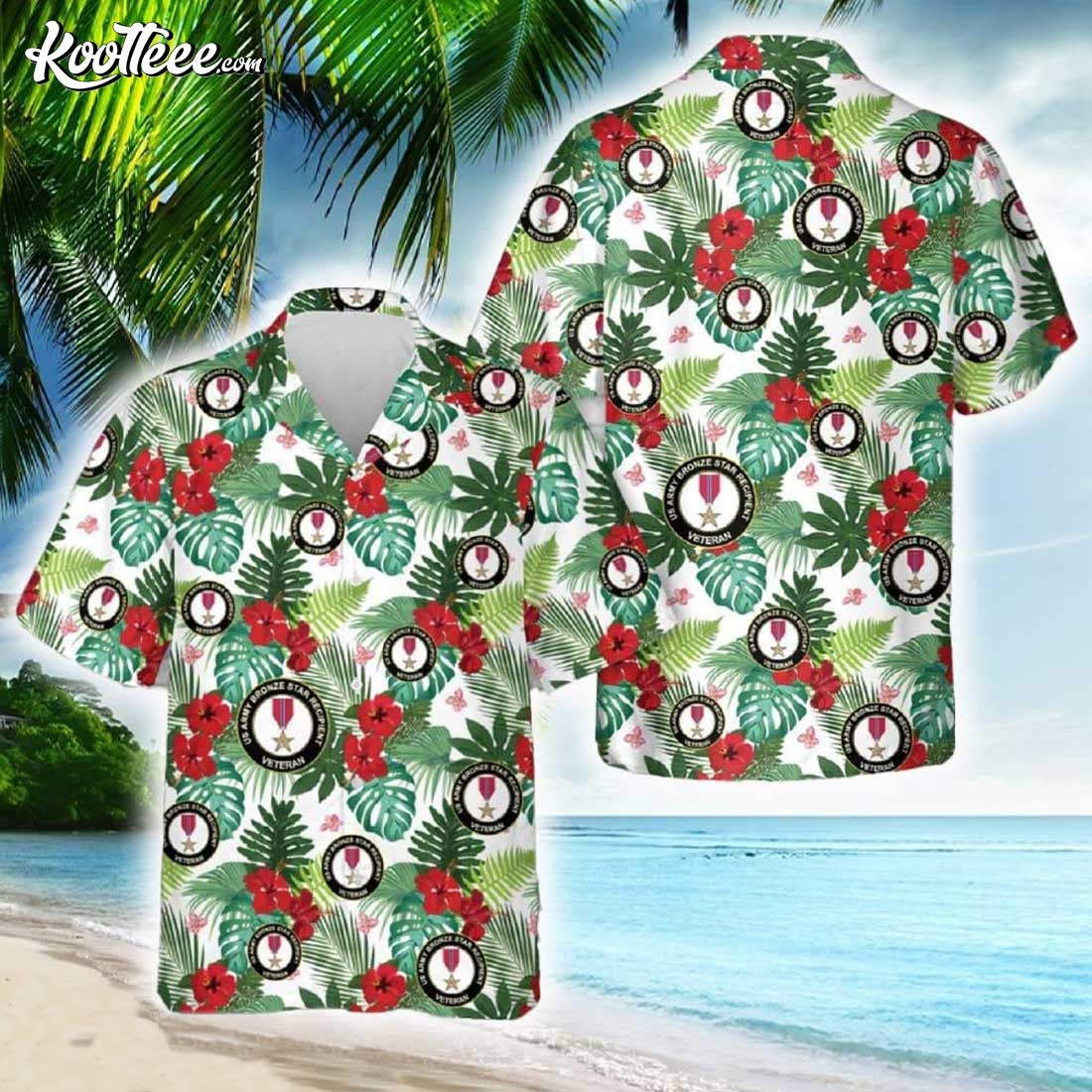 US Army Bronze Star Recipient Veteran Hawaiian Shirt
