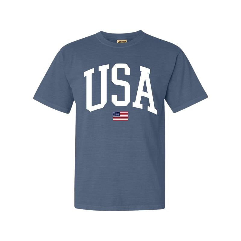 USA Flag Oversized Summer Graphic T-Shirt