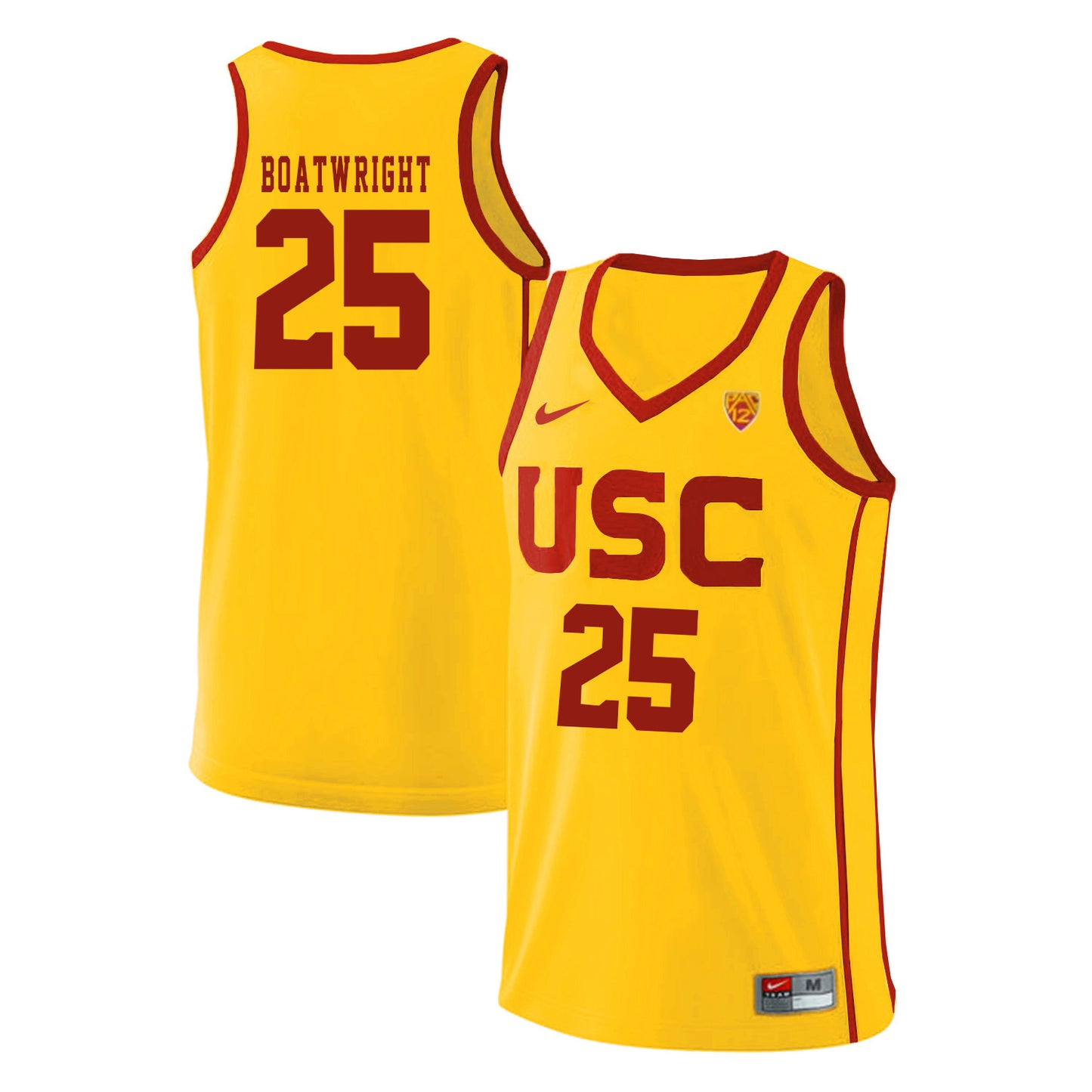 USC Boatwright 25 Yellow Basketball