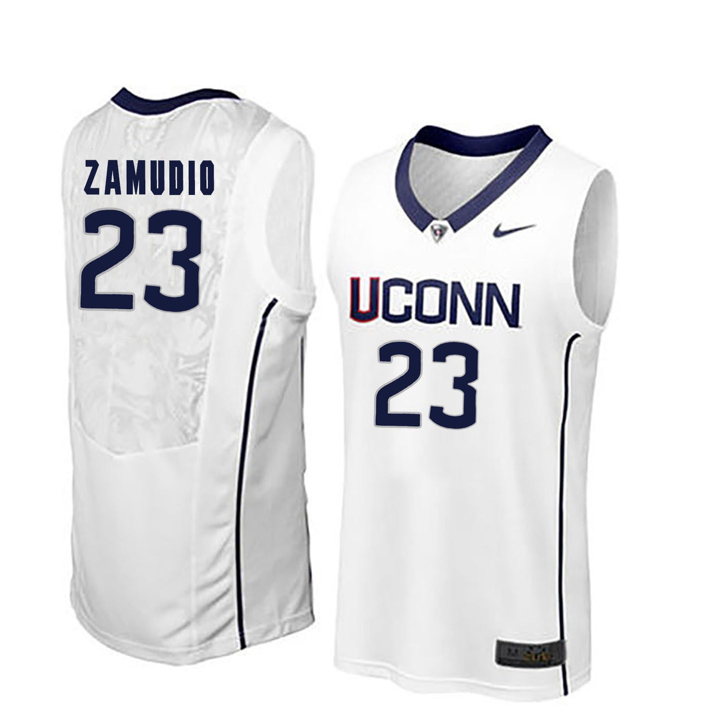 Uconn Huskies ZAMUDIO 23 Men White
