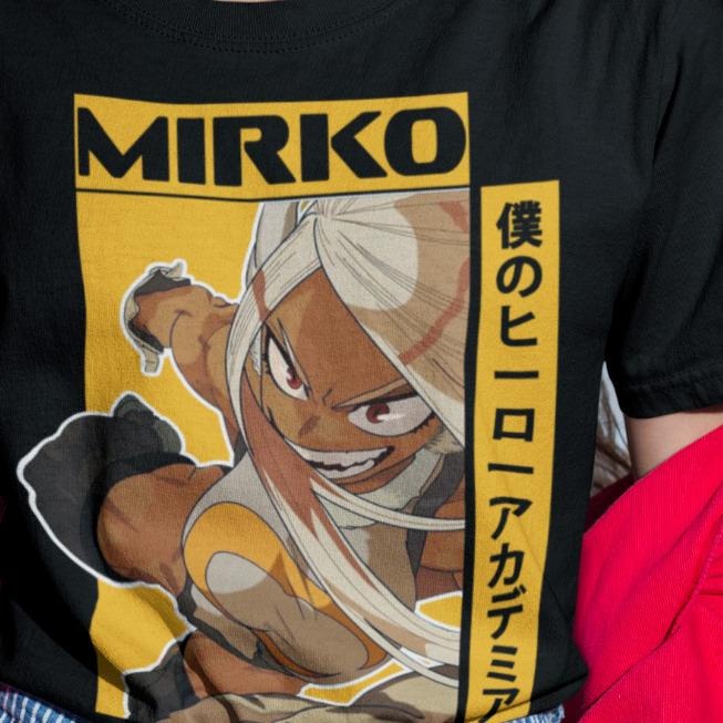 Unisex Rabbit Hero Mirko T-Shirt S-4XL Rumi Usagiyama Miruko BNHA MHA My Hero Academia Hoodie, Sweatshirt