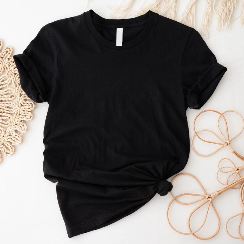 Unprinted Shirt, Blank T-shirt, Soft Crew Neck Shirt, Basic Short Sleeve, Promotional Shirt, Unisex Plain Tee, Gift For...