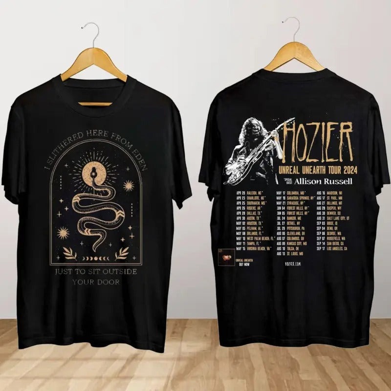 Unreal Unearth Tour 2024 Hozier Shirt