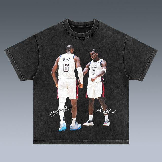VINTAGE TEE | USA BASKETBALL TEAM EDWARDS 7.24 T-Shirt Hoodie, Sweatshirt | InkThreadWorks.com