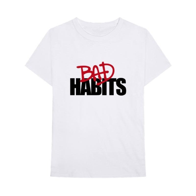 VLONE Nav Bad Habits Drip Tee White (NAV-T001-WHITE) 2019 Men's Size S-XL Hoodie, Sweatshirt | InkThreadWorks.com