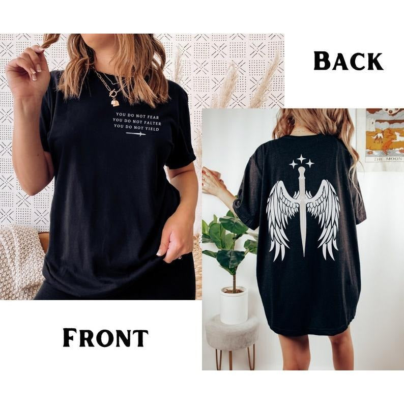 Valkryie Shirt, Azriel Shadowsinger Shirt, Nesta Archeron, Bat Boys T-Shirt, Bookish, ACOTAR, ACOMAF, Azriel, Cassian,...