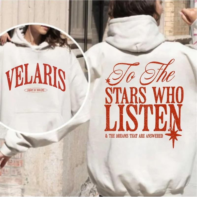 Velaris Acotar T Shirt Women To The Stars Who Listen Graphic T Shirts Velaris Night Court Rhysand Tee Shirt Sjm Bookish Tshirt Sweater Pullover Tee