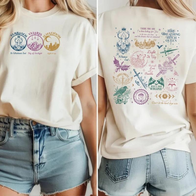 Velaris City Of Starlight Shirt, Crescent City Hoodie,Throne Of Glass Acotar Shirt, Fireheart Terrasen Sweatshirt, Unisex Sweater Pullover Tee graphic hoodie