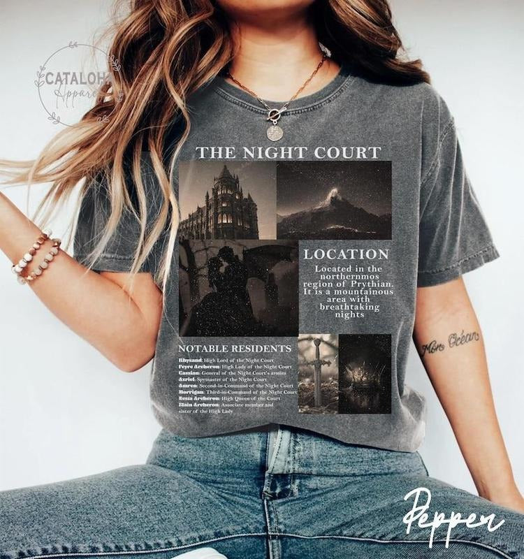 Velaris The Night Court shirt, Acotar Bookish Shirt, Inner Circle Acotar Tee, velaris t-shirt, City of starlight...