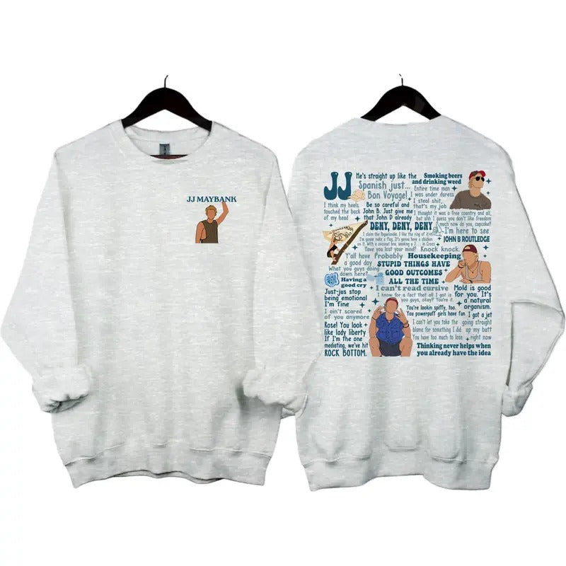 Ver 2 JJ Maybank 24 Sayings and Lines Outer Banks OBX4 2 Sides Sweatshirt for men and women