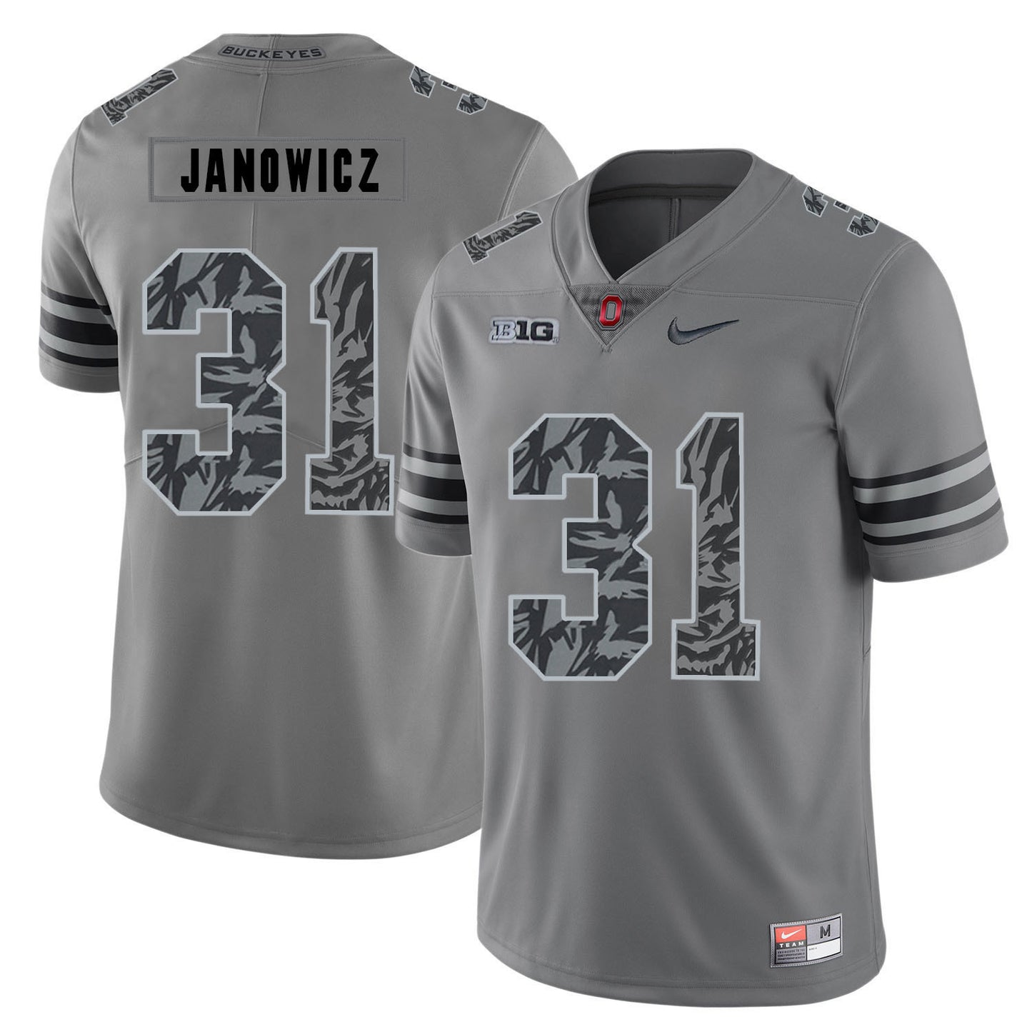Vic Janowicz 31 Pattern Dark Gray