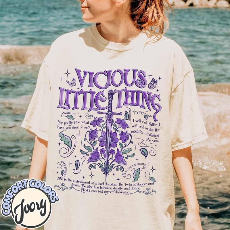 Vicious Little Thing Comfort Colors Shirt, Powerless Bookish Shirt, Kai Azer Paedyn Gray Shirt, Fantasy Shirt, Dark...
