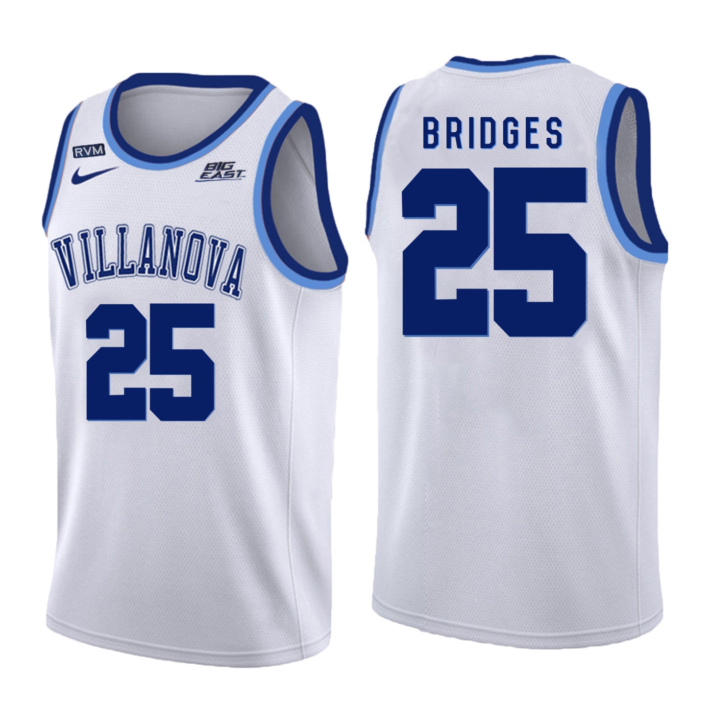 Villanova Wildcats Bridges 25 Crew Neck White