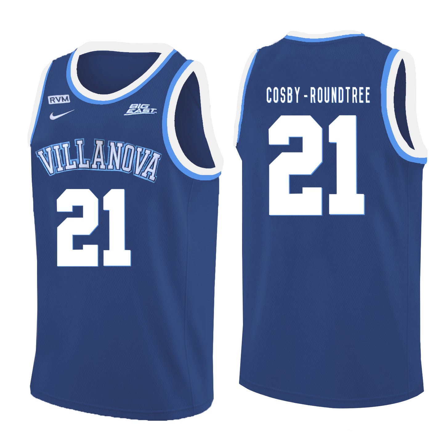 Villanova Wildcats Cosby-Roundtree 21 Crew Neck Navy