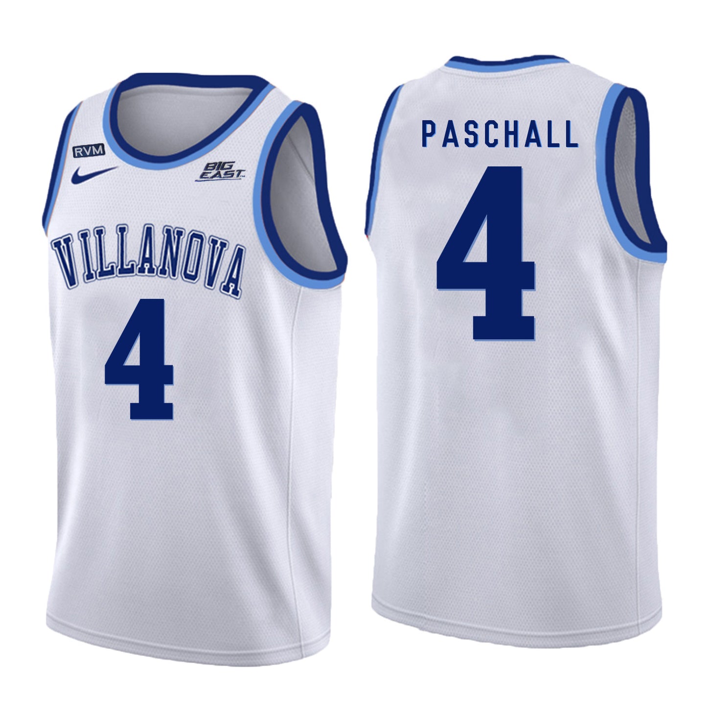 Villanova Wildcats Paschall 4 Crew Neck White