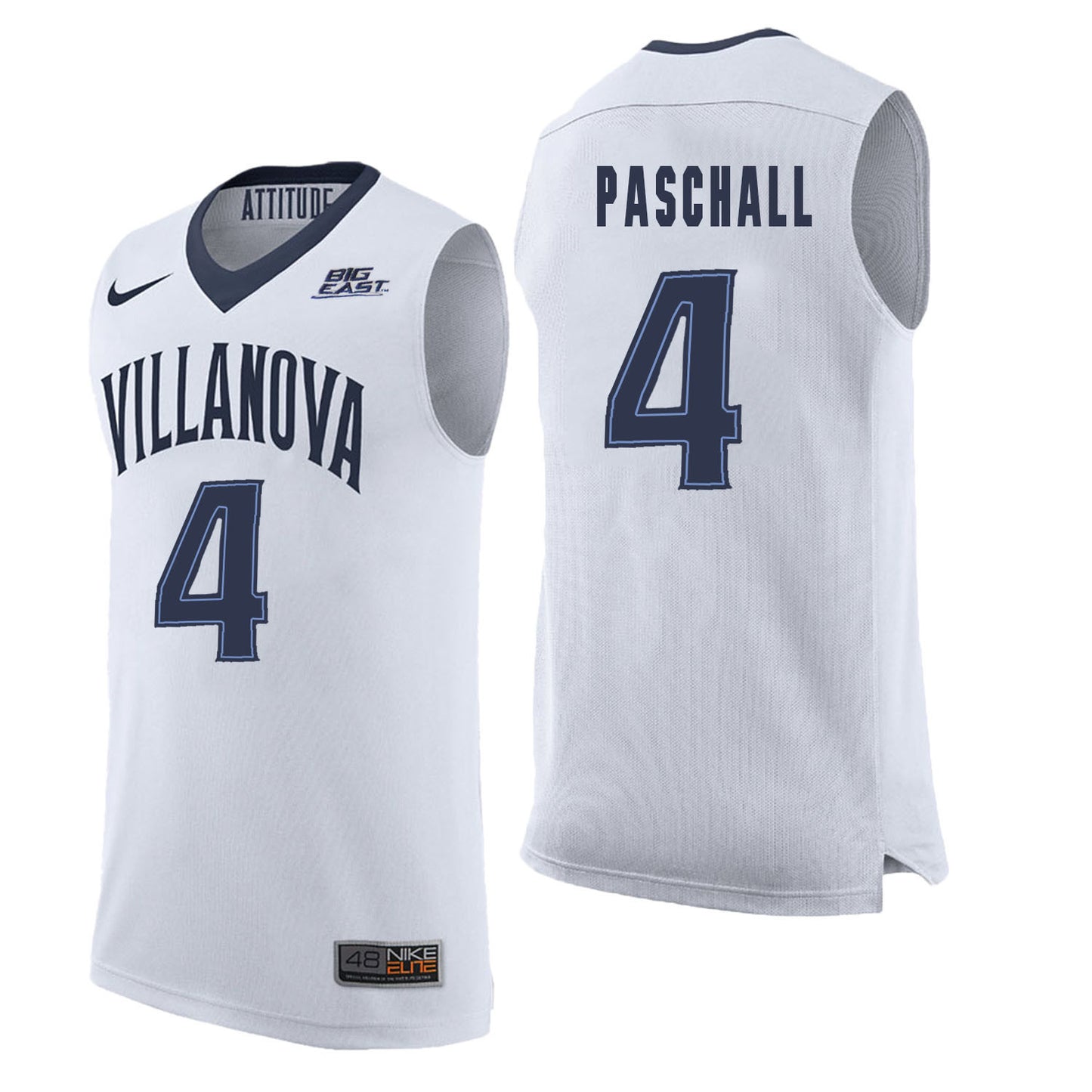 Villanova Wildcats Paschall 4 White