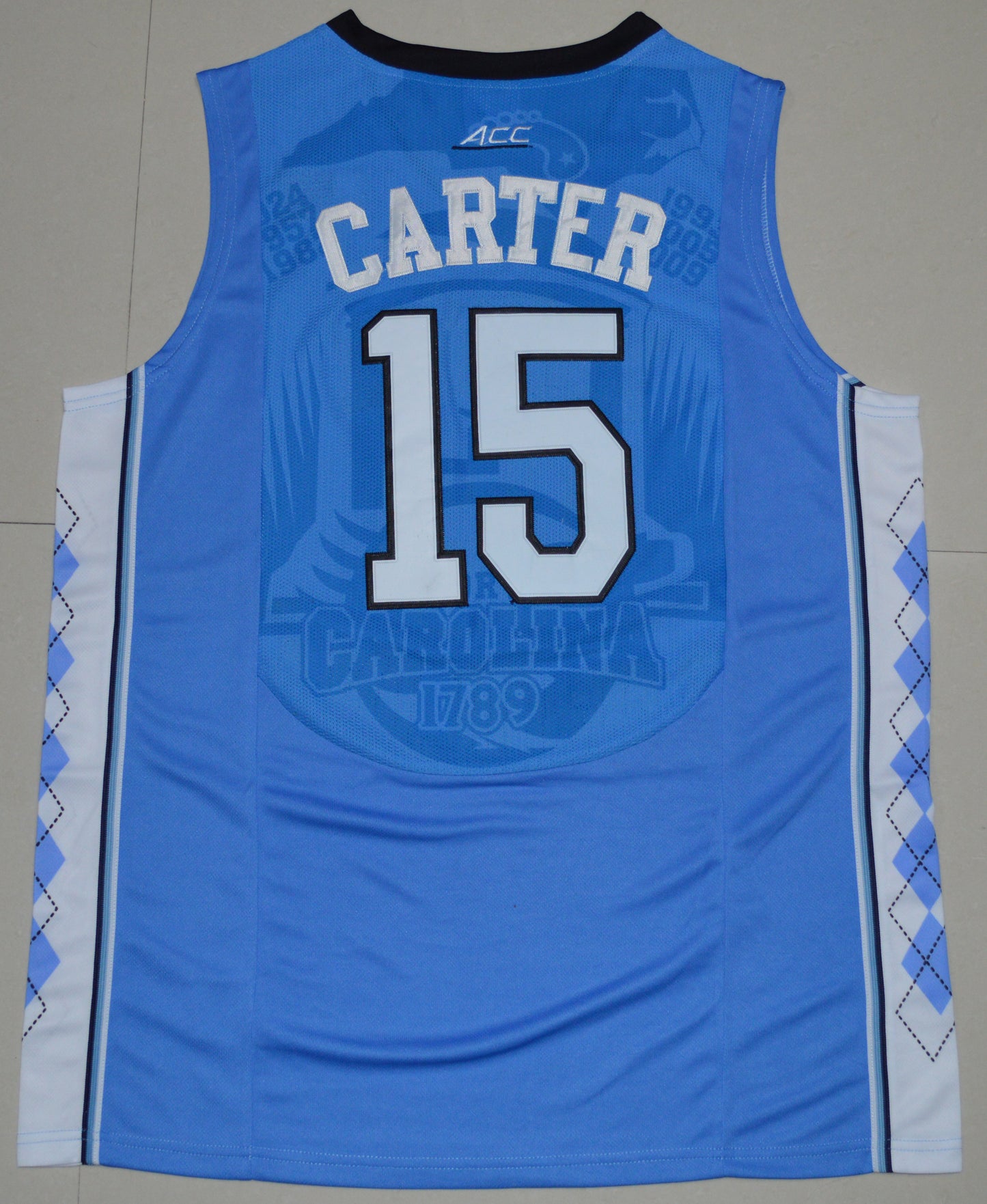 Vince Carter 15 Carolina Blue